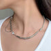 Mixed Chains, Pearls & Cubic Zirconia Choker Necklace