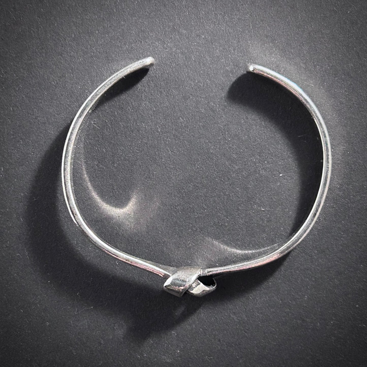 Knot Bangle Bracelet in Silver