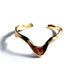 Wave Irregular Bangle Bracelet in Gold