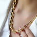 U-Link Chain Necklace in Gold