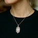 Art Deco Bridal/Bridesmaids Necklace in Silver & Clear