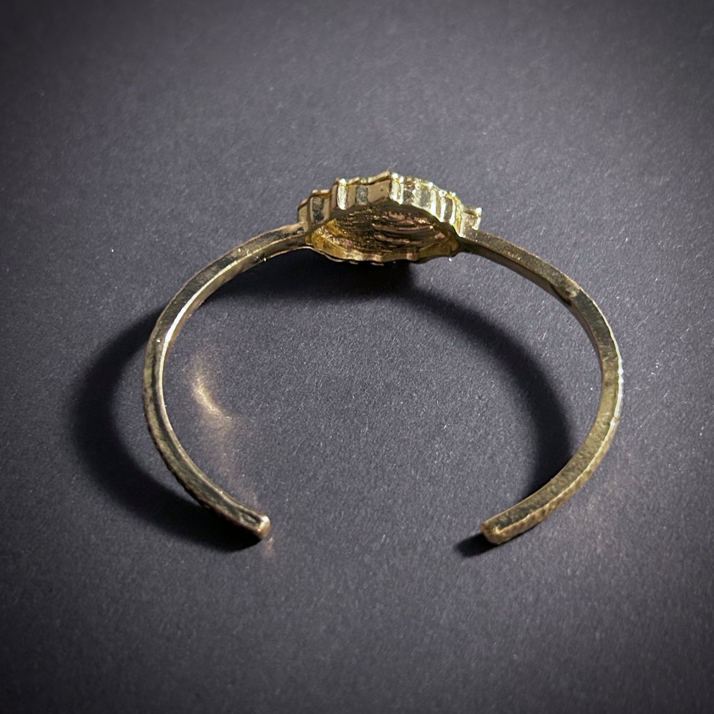 Blue Eye & Gold Surrealist Bangle Braclet