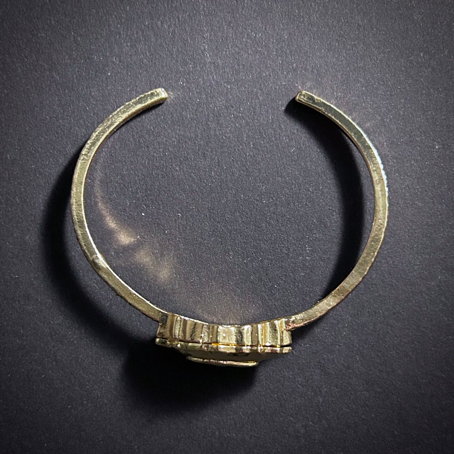 Blue Eye & Gold Surrealist Bangle Braclet