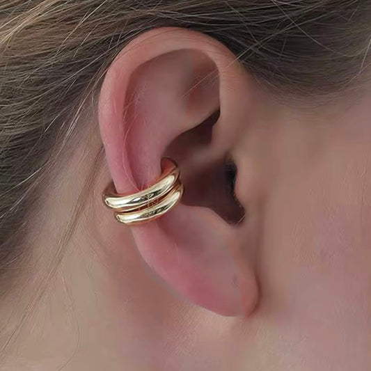 No Piercing Ear Cuff Set in Gold