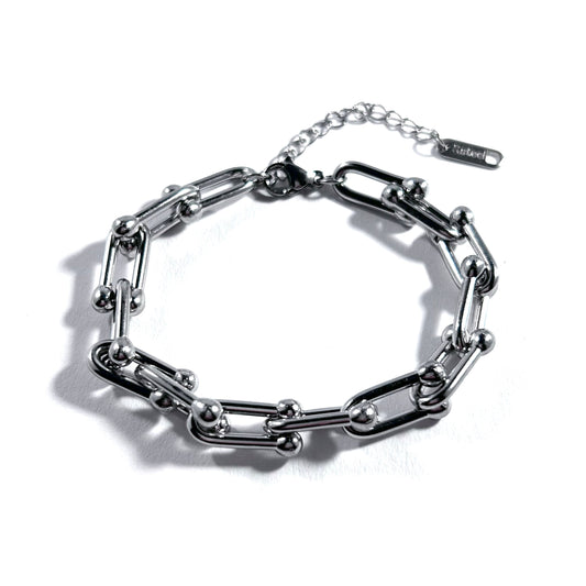 U-Link Chain Bracelet in Silver