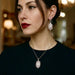 Art Deco Bridal/Bridesmaids Jewerly Set in Silver & Clear