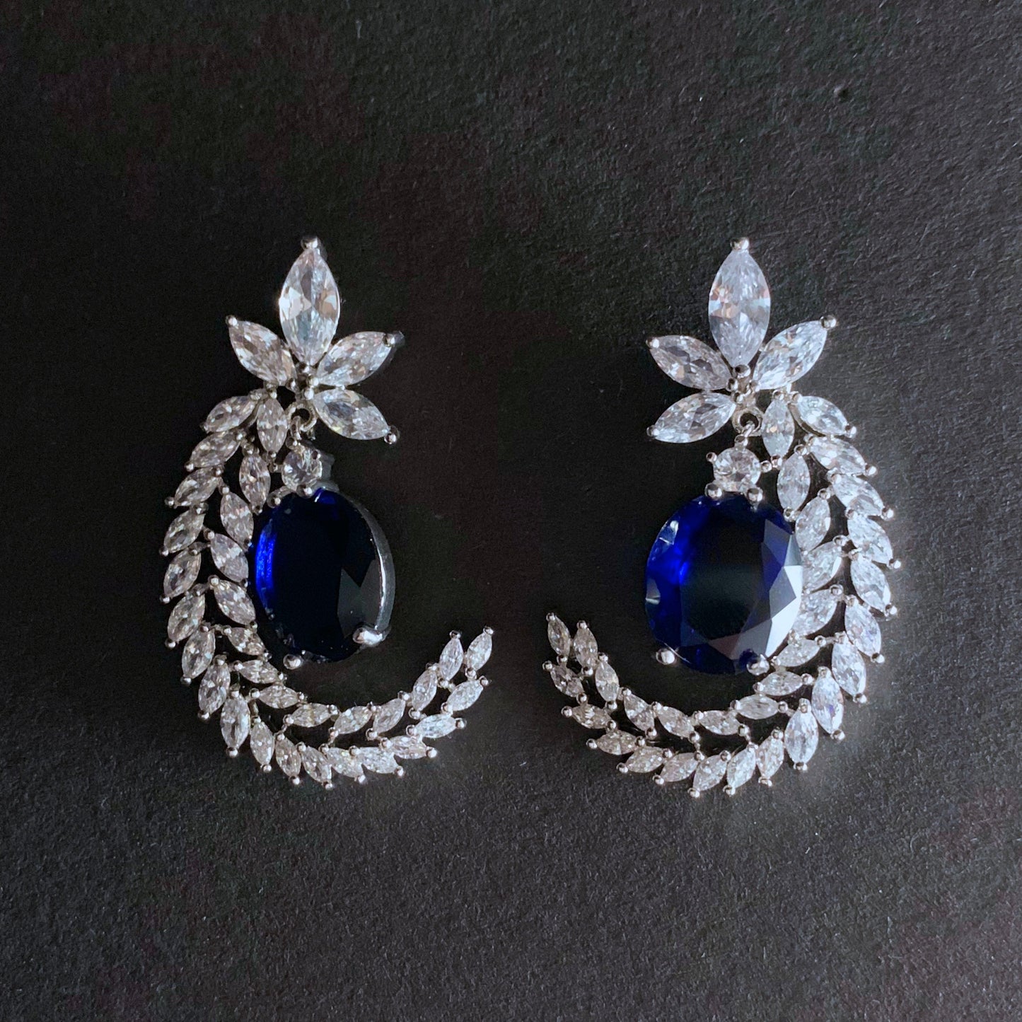 Sapphire Shooting Star Earrings