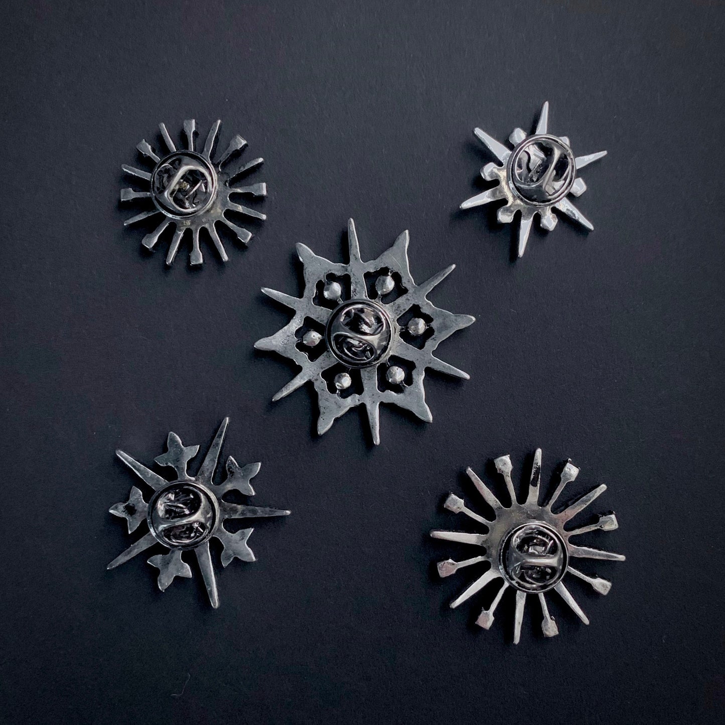 Star Brooch Pin Set of 5