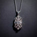 Art Deco Bridal/Bridesmaids Necklace in Silver & Clear