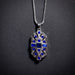 Art Deco Bridal/Bridesmaids Necklace in Silver & Sapphire