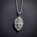 Art Nouveau Bridal/Bridesmaids Necklace in Silver & Clear