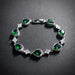 Emerald Teardrop Tennis Bracelet